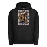 Pigment Black Rodeo Cowboy bull western Urban Hoodie - HowdyJamesFarm