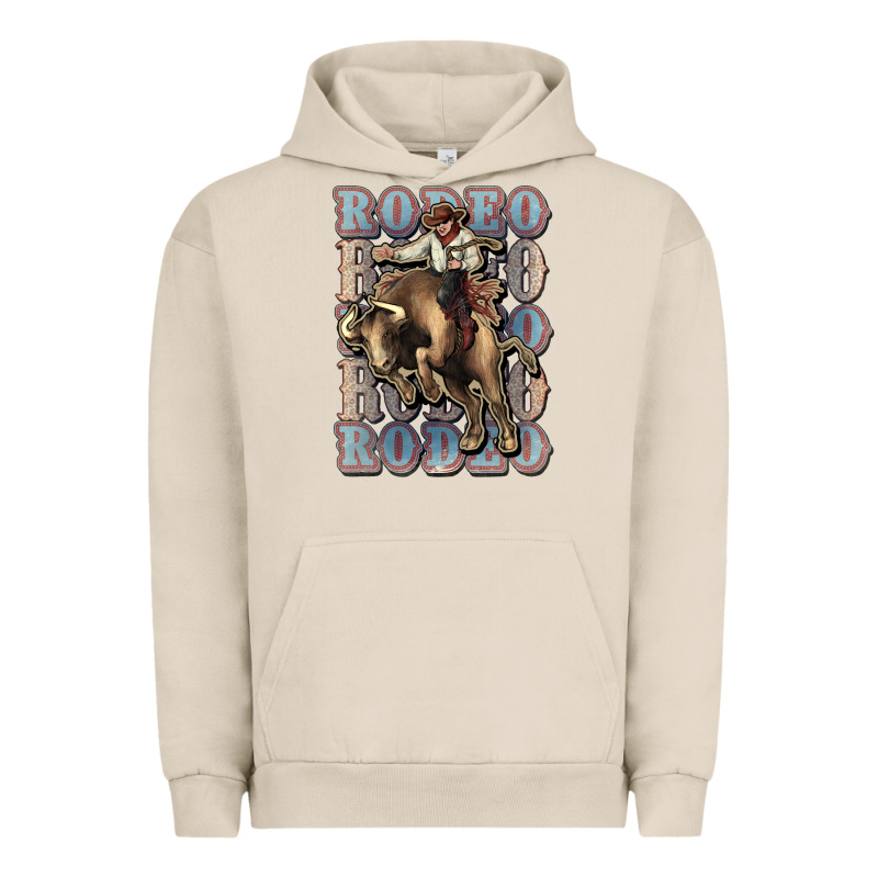 Rodeo Cowboy Bull Western Urban Hoodie by HowdyJamesFarm | Teevron