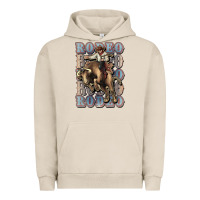 Pigment French Oak Rodeo Cowboy bull western Urban Hoodie - HowdyJamesFarm