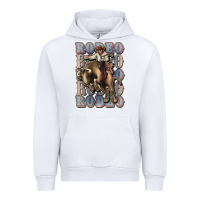 White Rodeo Cowboy bull western Urban Hoodie - HowdyJamesFarm