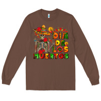 Chestnut dia de los muertos Long Sleeve Tee - AdoDesignShop