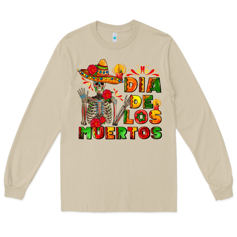 Dia De Los Muertos Long Sleeve Tee by AdoDesignShop | Teevron
