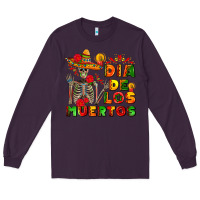 Plum dia de los muertos Long Sleeve Tee - AdoDesignShop