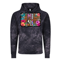 Cloud Black mimi floral background Vintage Hoodie - HRA Design Shop