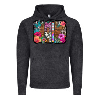 Mimi Floral Background Vintage Hoodie | Teevron
