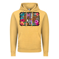 Vintage Mustard mimi floral background Vintage Hoodie - HRA Design Shop