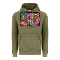 Vintage Olive mimi floral background Vintage Hoodie - HRA Design Shop