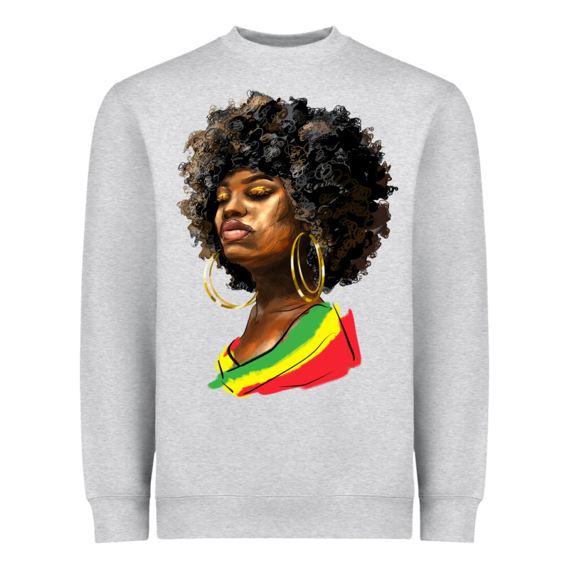 Juneteenth Black Women Heavyweight Sweatshirt by HRA Design Shop | Teevron
