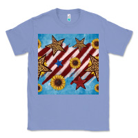 Western Star With Sunflower Seamless Pattern Classic Tee | Teevron
