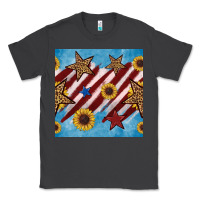 Smoke western star with sunflower seamless pattern Classic Tee - BundleAndBundleShop