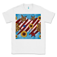 White western star with sunflower seamless pattern Classic Tee - BundleAndBundleShop