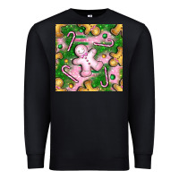Black christmas smile gingerbread cookie seamless pattern bbs Premium Sweatshirt - BundleAndBundleShop