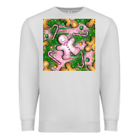 Dove Grey christmas smile gingerbread cookie seamless pattern bbs Premium Sweatshirt - BundleAndBundleShop