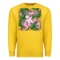 Lemon christmas smile gingerbread cookie seamless pattern bbs Premium Sweatshirt - BundleAndBundleShop