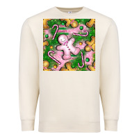 Sandshell christmas smile gingerbread cookie seamless pattern bbs Premium Sweatshirt - BundleAndBundleShop