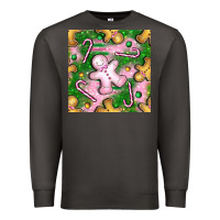 Smoke christmas smile gingerbread cookie seamless pattern bbs Premium Sweatshirt - BundleAndBundleShop