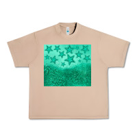 Burro green glitter star Urban Heavy Tee - JahusDesignShop