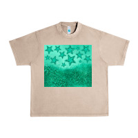 French Oak green glitter star Urban Heavy Tee - JahusDesignShop