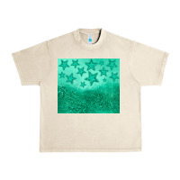 Sandshell green glitter star Urban Heavy Tee - JahusDesignShop