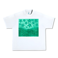 White green glitter star Urban Heavy Tee - JahusDesignShop