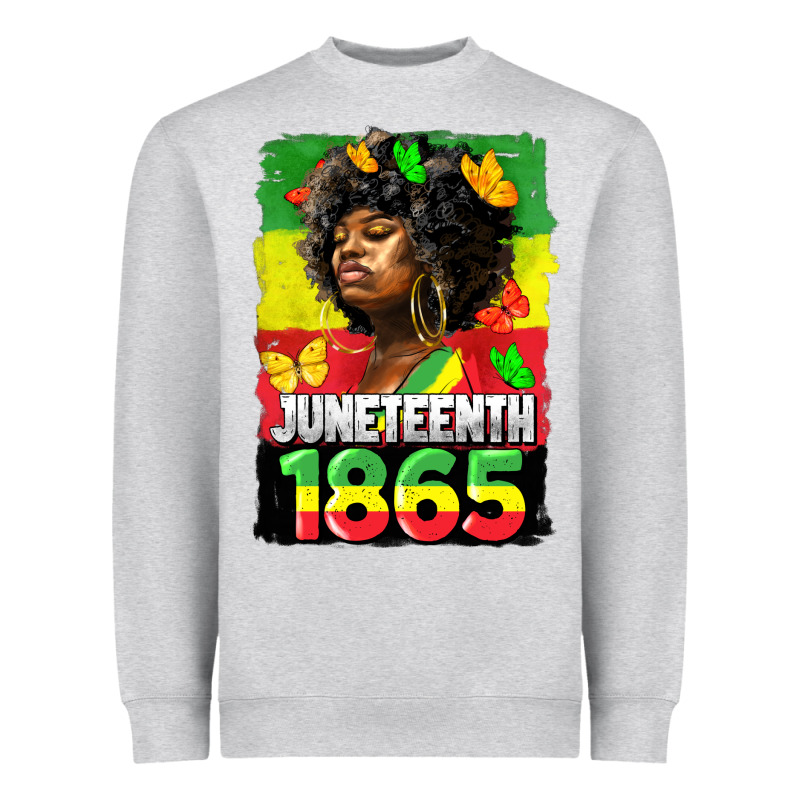 Juneteenth 1865 Black Freedom Heavyweight Sweatshirt by HRA Design Shop | Teevron