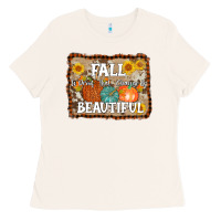 Bone fall is proof that change is beautiful Ladies Tee - AdoDesignShop