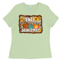 Matcha fall is proof that change is beautiful Ladies Tee - AdoDesignShop