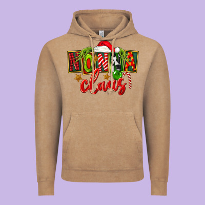 Christmas Nonna Claus Vintage Hoodie Designed By Fadigitalartstudio