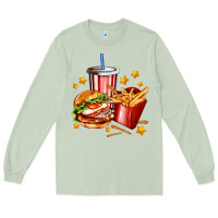 Matcha hamburger potatoes and coke Long Sleeve Tee - AdoDesignShop