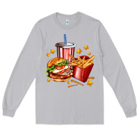 Moon Dust hamburger potatoes and coke Long Sleeve Tee - AdoDesignShop