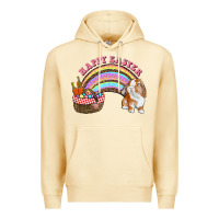 Pina Colada Happy Easter Bunny And Egg Basket Rainbow Premium Hoodie - RanaPortraitStore