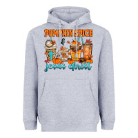 Heather Grey pumpkin spice jesus christ Heavyweight Hoodie - MaliasSmallBusiness