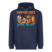 Navy pumpkin spice jesus christ Heavyweight Hoodie - MaliasSmallBusiness