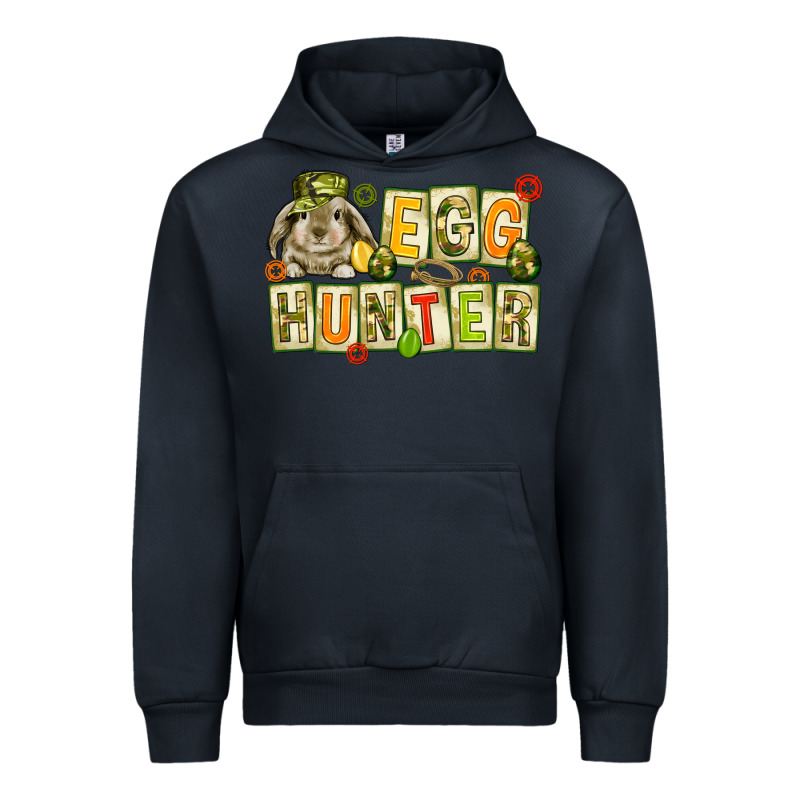 Egg Hunter With Camouflage Plate Letters Easter Urban Hoodie by HowdyJamesFarm | Teevron
