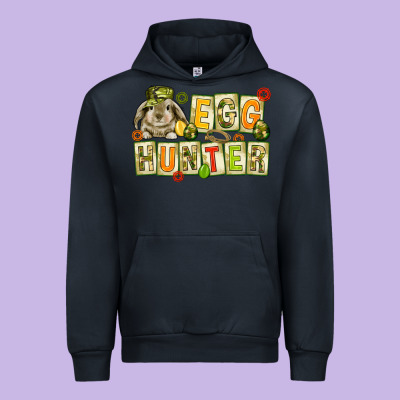 Egg Hunter With Camouflage Plate Letters Easter Urban Hoodie Designed By Howdyjamesfarm