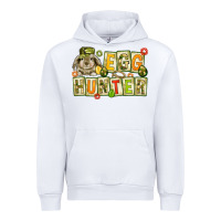 White Egg hunter with camouflage plate letters Easter Urban Hoodie - HowdyJamesFarm
