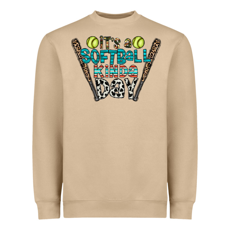 Softball Heavyweight Sweatshirt by CowhideDigitalArt | Teevron