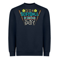 Navy softball Heavyweight Sweatshirt - CowhideDigitalArt