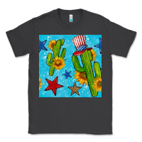 Smoke 4th of july cacti seamless pattern Classic Tee - BundleAndBundleShop