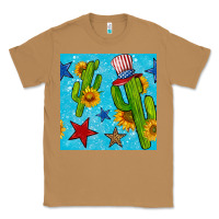 Toasted Coconut 4th of july cacti seamless pattern Classic Tee - BundleAndBundleShop
