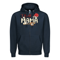 Navy t ball mama baseball Zipper Hoodie - MaliasSmallBusiness
