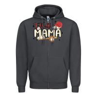 Smoke t ball mama baseball Zipper Hoodie - MaliasSmallBusiness