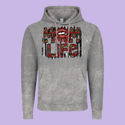 Mom Life Vintage Hoodie Designed By Sublimationcraftshop