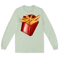 Matcha french fries Long Sleeve Tee - AdoDesignShop