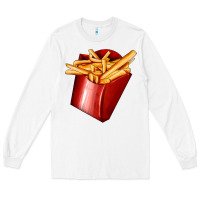 White french fries Long Sleeve Tee - AdoDesignShop
