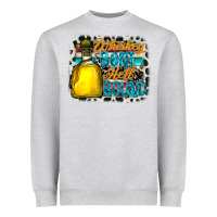 Heather Grey whiskey bent hell bound Heavyweight Sweatshirt - CowhideDigitalArt