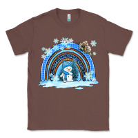 Chestnut winter   rainbow and snowman Classic Tee - AdoDesignShop