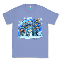 Colony Blue winter   rainbow and snowman Classic Tee - AdoDesignShop