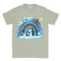 Matcha winter   rainbow and snowman Classic Tee - AdoDesignShop