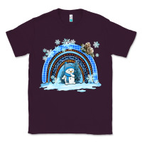 Plum winter   rainbow and snowman Classic Tee - AdoDesignShop